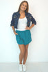 The Chill Shorts - Classic Teal dubai outfit dress brunch fashion mums