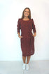 The Classic Dress - Maroon Animal dubai outfit dress brunch fashion mums