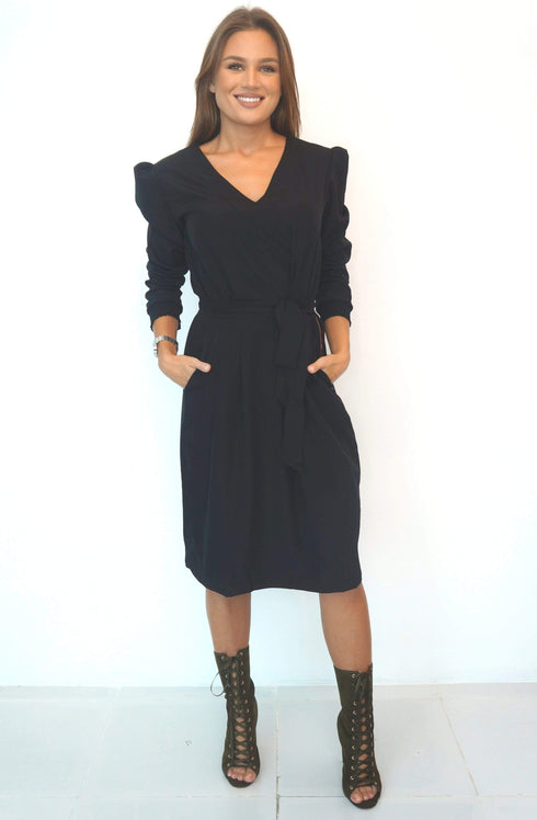 The Classic Dress - Midnight Black dubai outfit dress brunch fashion mums