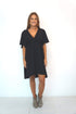 The Elastic Wrap Dress - Midnight Black dubai outfit dress brunch fashion mums