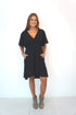 The Elastic Wrap Dress - Midnight Black dubai outfit dress brunch fashion mums