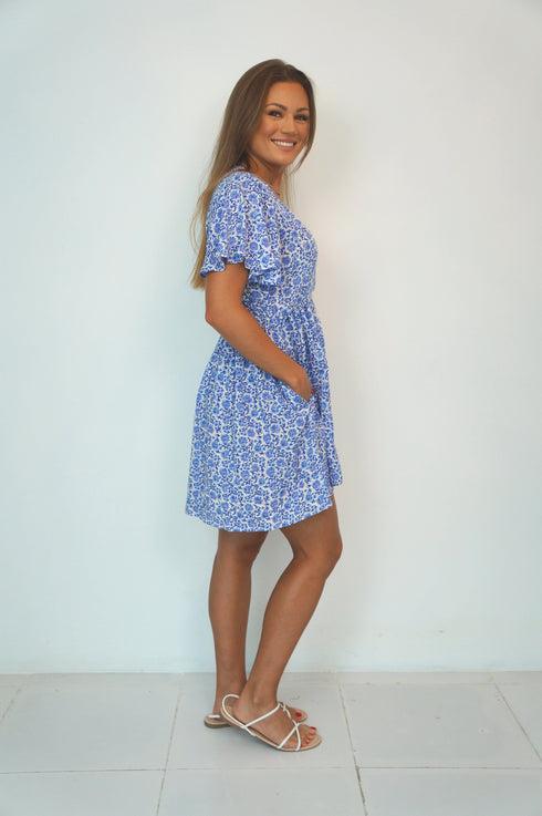 The Elastic Wrap Dress - Painted Riviera dubai outfit dress brunch fashion mums