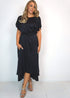 The Evening Dress - Black Evening Satin dubai outfit dress brunch fashion mums