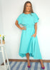 The Evening Dress - Turquoise Skies dubai outfit dress brunch fashion mums