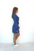 The Flirty Wrap Dress - Dark Blue Domino dubai outfit dress brunch fashion mums