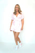 The Flirty Wrap Dress - Ice Pink Silk dubai outfit dress brunch fashion mums