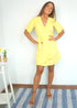The Flirty Wrap Dress - Summer Yellow dubai outfit dress brunch fashion mums