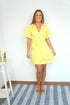 The Flirty Wrap Dress - Summer Yellow dubai outfit dress brunch fashion mums