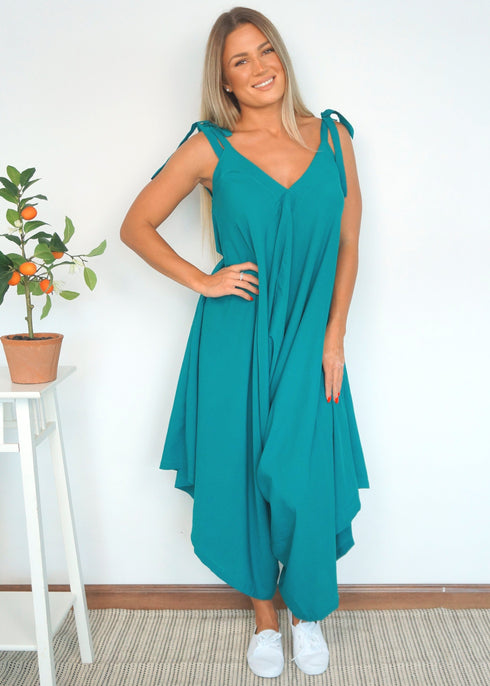 The Harem Jumpsuit - Summer Teal dubai outfit dress brunch fashion mums