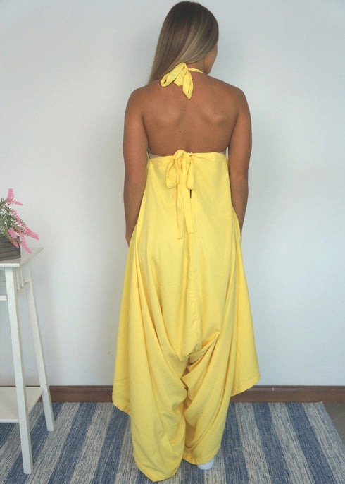 The Harem Jumpsuit - Summer Yellow dubai outfit dress brunch fashion mums