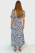 The Helen Dress - Cobalt Gold Leopard dubai outfit dress brunch fashion mums