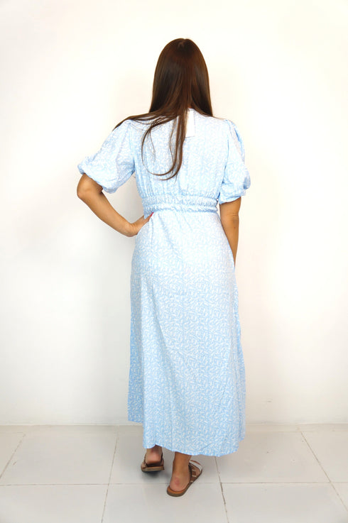 The Helen Dress - Ditsy Sky dubai outfit dress brunch fashion mums