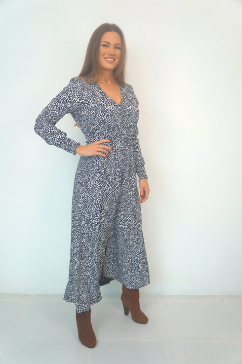 The Helen Dress - Ink Splash dubai outfit dress brunch fashion mums