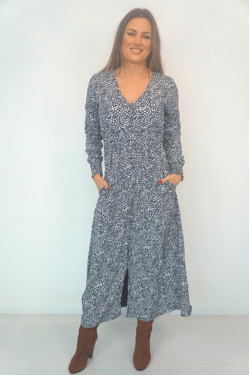 The Helen Dress - Ink Splash dubai outfit dress brunch fashion mums