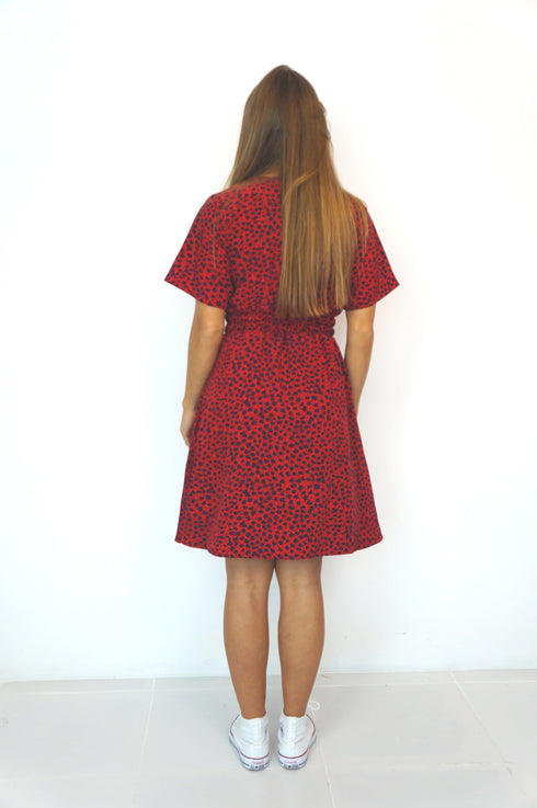 The Helen Dress - Lipstick Leopard... dubai outfit dress brunch fashion mums