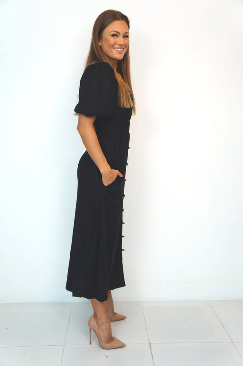 The Helen Dress - Midnight Black dubai outfit dress brunch fashion mums