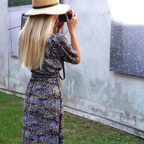 The Helen Dress - Mosaic Sky dubai outfit dress brunch fashion mums