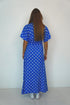 The Helen Dress - Royal Blue Polka Dots dubai outfit dress brunch fashion mums