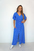 The Helen Dress - Royal Blue Polka Dots dubai outfit dress brunch fashion mums