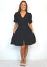 The Helen Dress Short - Midnight Black dubai outfit dress brunch fashion mums