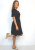 The Helen Dress Short - Midnight Black dubai outfit dress brunch fashion mums