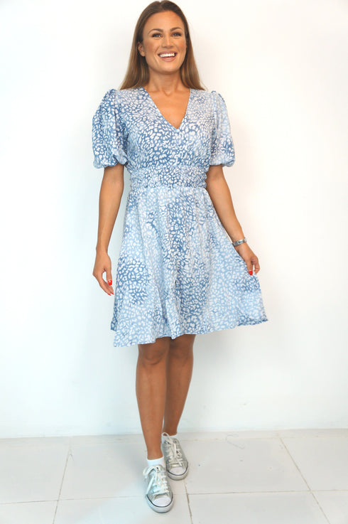 The Helen Dress Short - Water Leopard dubai outfit dress brunch fashion mums