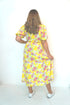 The Helen Dress - Summer Yellow Floral dubai outfit dress brunch fashion mums