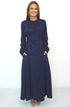 The High Neck Maxi Dress - Navy Diamonds dubai outfit dress brunch fashion mums