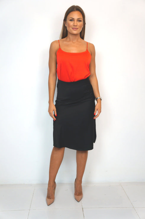 The JoJo Cami - Mac Red Satin dubai outfit dress brunch fashion mums