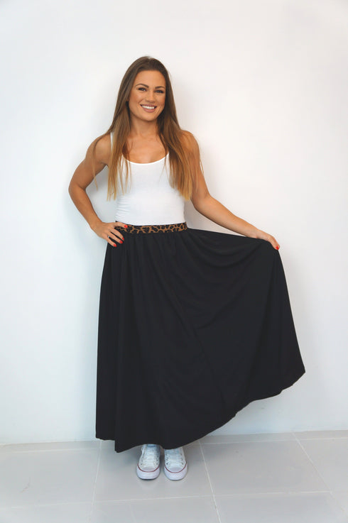 The Joss Maxi Skirt - Black dubai outfit dress brunch fashion mums