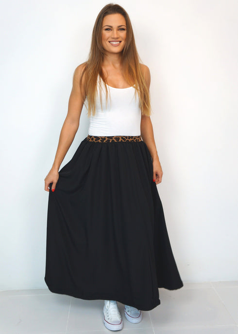 The Joss Maxi Skirt - Black dubai outfit dress brunch fashion mums