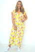 The Kate Maxi Dress - Summer Yellow Floral dubai outfit dress brunch fashion mums