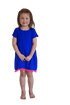 The Little Anywhere Dress - Royal Blue Neon Pink Pom-poms dubai outfit dress brunch fashion mums