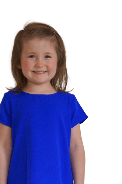 The Little Anywhere Dress - Royal Blue Neon Pink Pom-poms dubai outfit dress brunch fashion mums