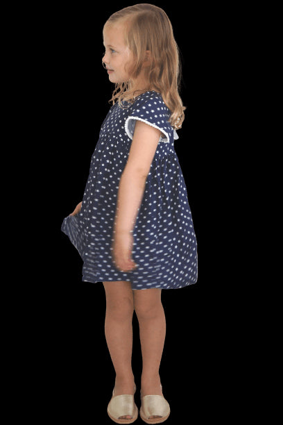 The Little 'O' Dress - Navy White Stars dubai outfit dress brunch fashion mums