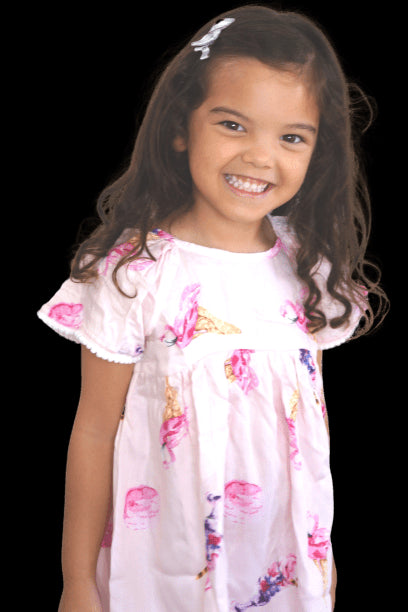 The Little 'O' Dress - Pink Ice Cream Sundae dubai outfit dress brunch fashion mums