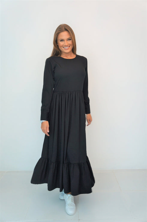 The Marina Dress - Midnight Black dubai outfit dress brunch fashion mums