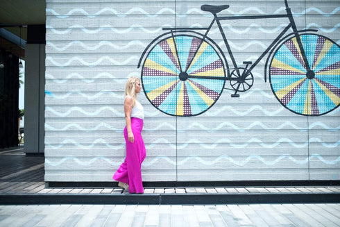 The Palazzo Trousers - Hot Pink dubai outfit dress brunch fashion mums