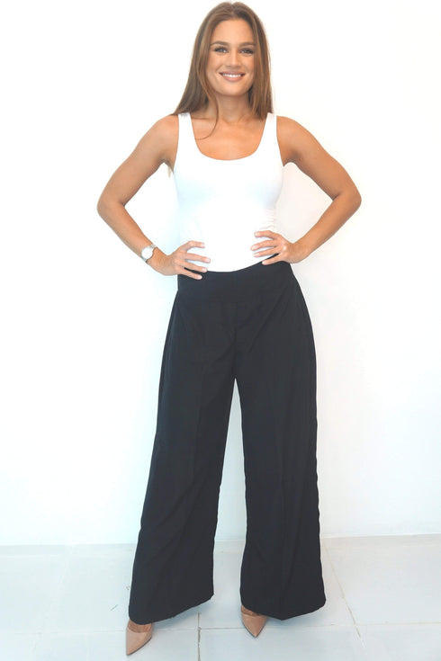 The Palazzo Trousers - Midnight Black dubai outfit dress brunch fashion mums