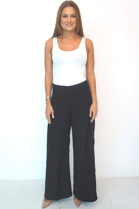 The Palazzo Trousers - Midnight Black dubai outfit dress brunch fashion mums