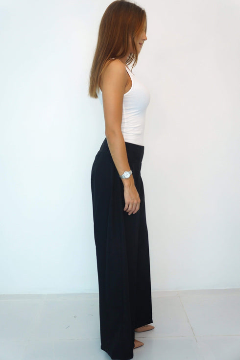 The Palazzo Trousers - Midnight Black dubai outfit dress brunch fashion mums