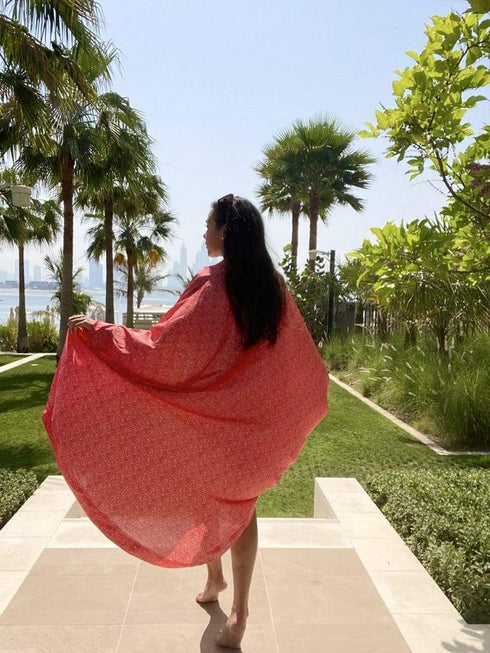 The Palm Kimono - Lipstick Splash dubai outfit dress brunch fashion mums