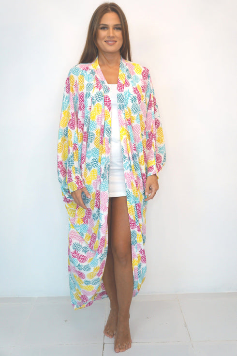 The Palm Kimono - Pineapple Happiness dubai outfit dress brunch fashion mums