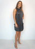 The Party Tunic - Black Sparkle Pleats dubai outfit dress brunch fashion mums