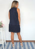 The Party Tunic - Deep Navy Pleats dubai outfit dress brunch fashion mums