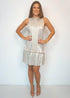 The Party Tunic - Gold Sparkle Pleats dubai outfit dress brunch fashion mums