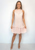 The Party Tunic -Nude Pink Pleats dubai outfit dress brunch fashion mums