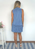 The Party Tunic - Slate Blue Pleats dubai outfit dress brunch fashion mums