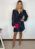 The Perfect Little Wrap Dress - Navy Confetti dubai outfit dress brunch fashion mums