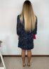 The Perfect Little Wrap Dress - Navy Confetti dubai outfit dress brunch fashion mums